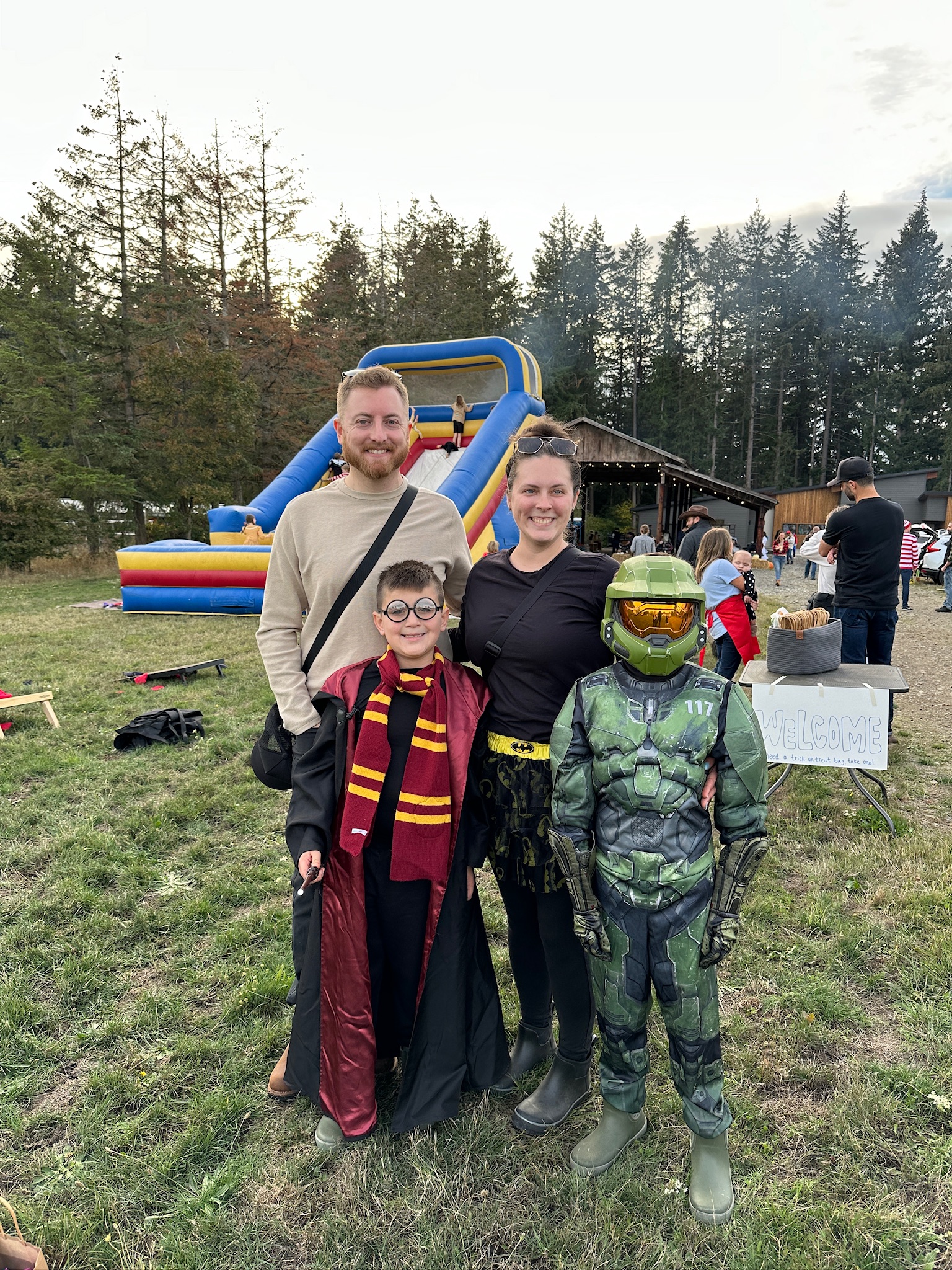 Kids in costumes